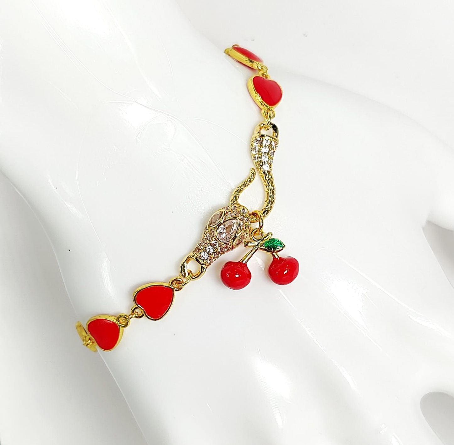 MANILLA DE SERPIENTEN CON CEREZAS