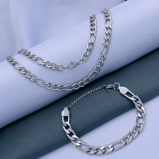 DUO CADENA, CARTIER PLATEADA 2.0mm