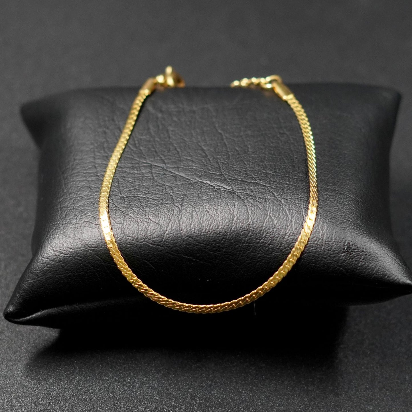 Pulsera Rodio Plana Dorada