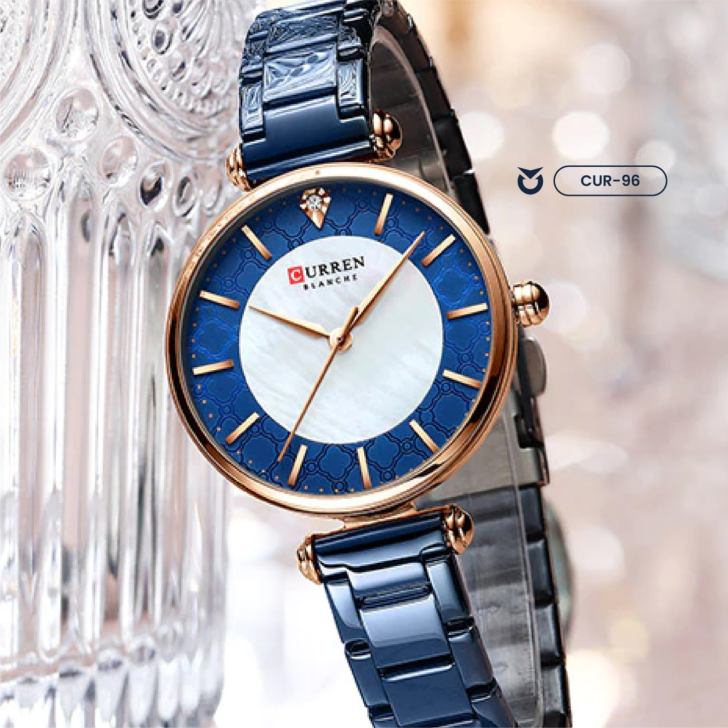 RELOJ CURREN 9072 MUJER ACERO | CUR-96