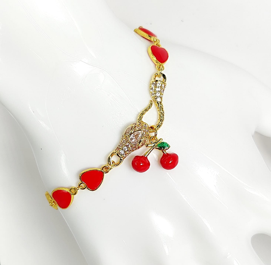 MANILLA DE SERPIENTEN CON CEREZAS