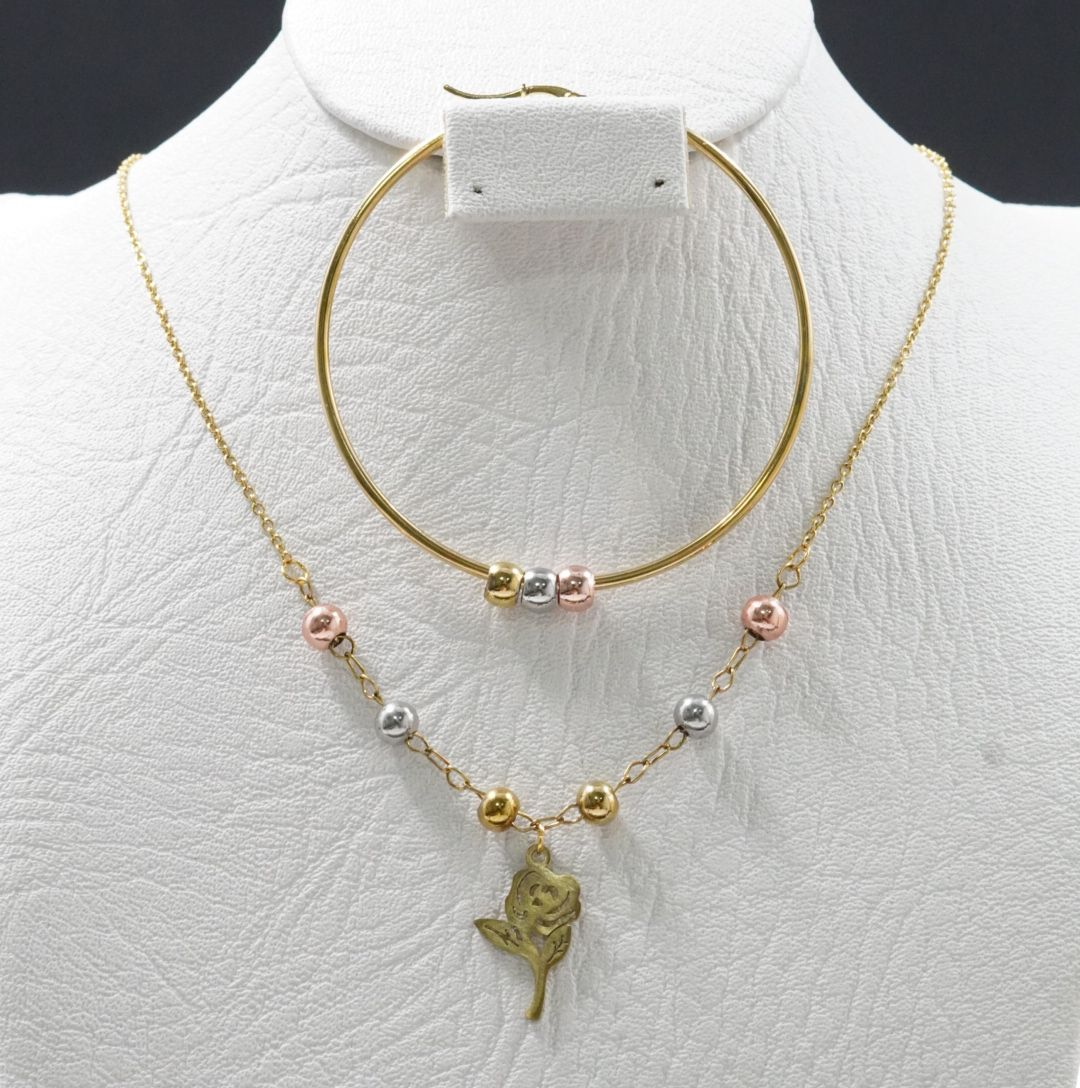 JUEGUITO 3 OROS CON CANDONGA ROSA DORADA