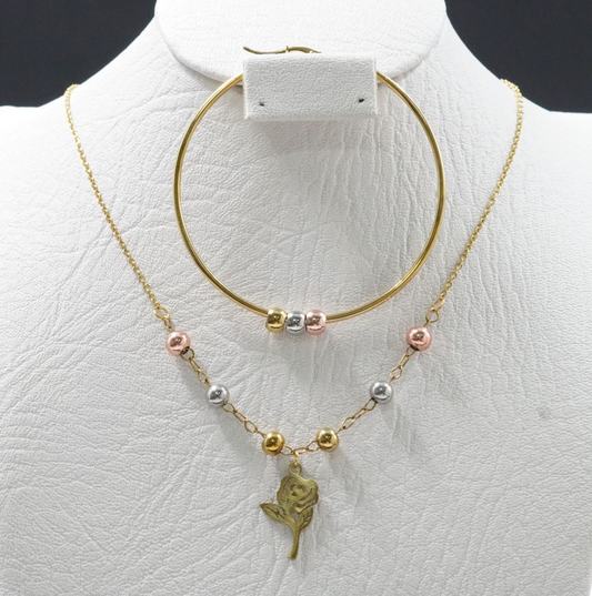 JUEGUITO 3 OROS CON CANDONGA ROSA DORADA