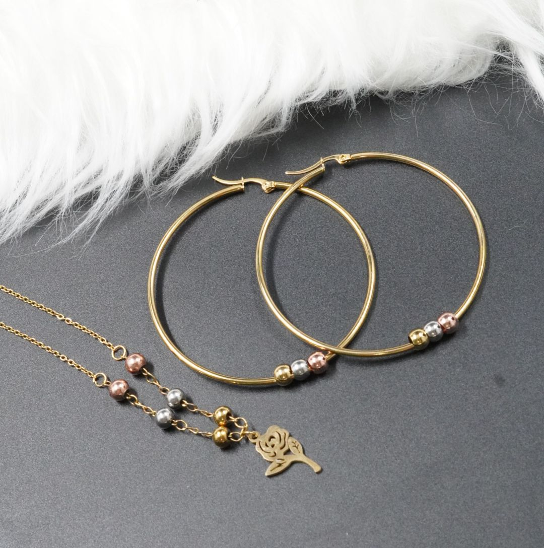 JUEGUITO 3 OROS CON CANDONGA ROSA DORADA