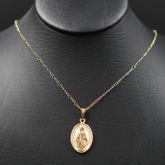 Cadena-Dije Virgen Milagrosa Dorada Cart